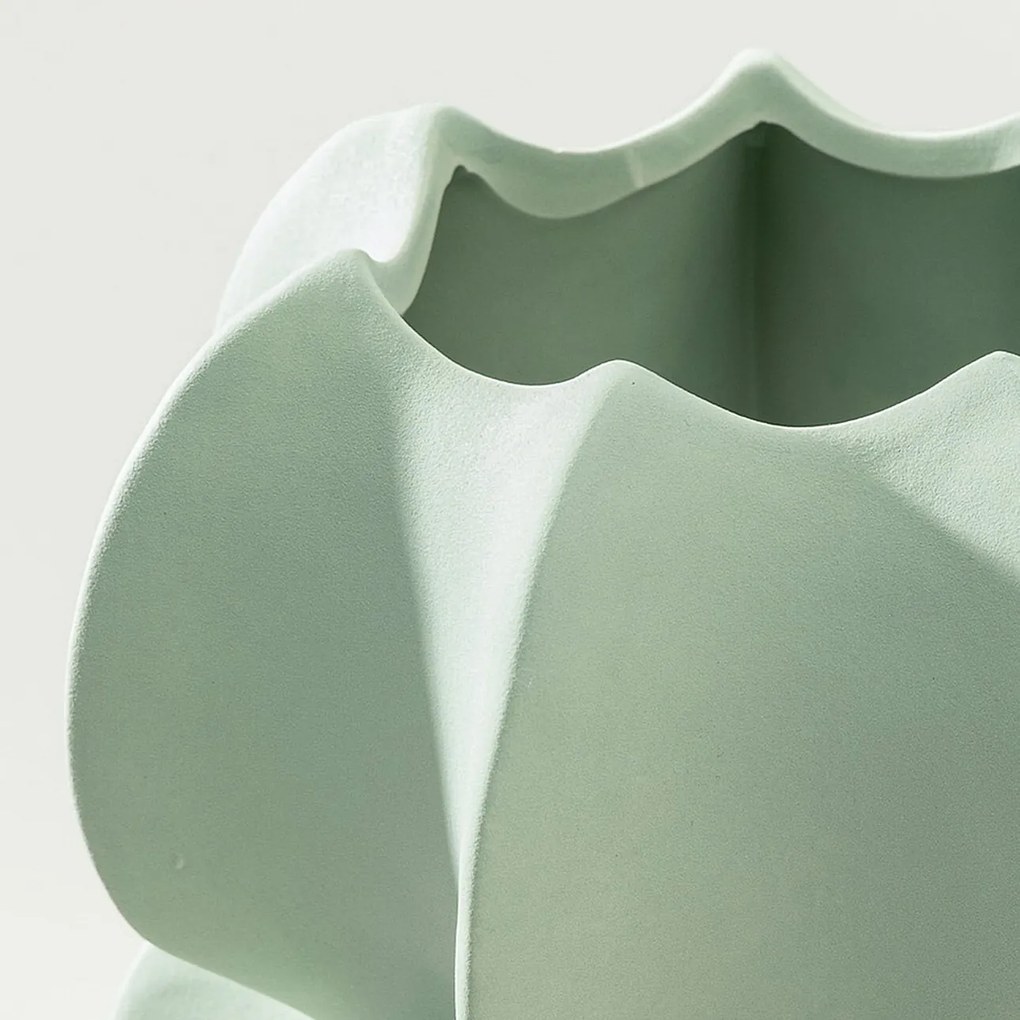 Wazon Petal Green 20x21 cm