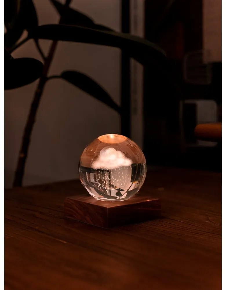 Ciemnobrązowa dekoracja świetlna na USB Amber – Gingko