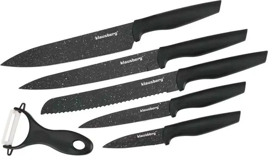 5 sztuk noży ze stali z powłoką marmurkową M4-L06