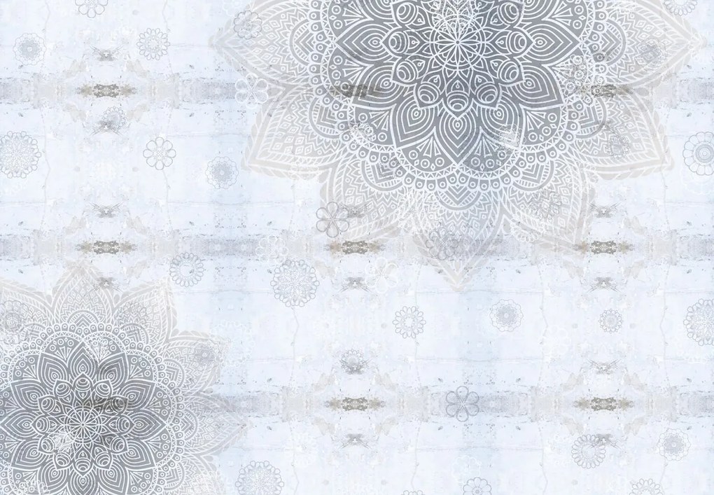 Fototapeta - Mandale w betonie (196x136 cm)