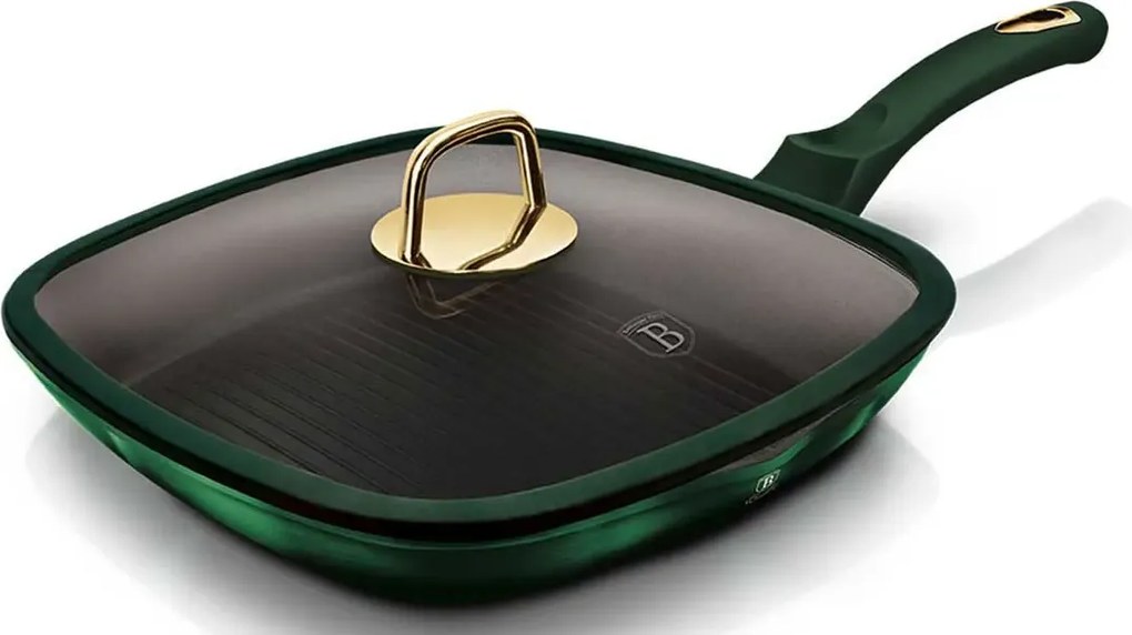 Zielona elegancka patelnia grillowa S5-P97