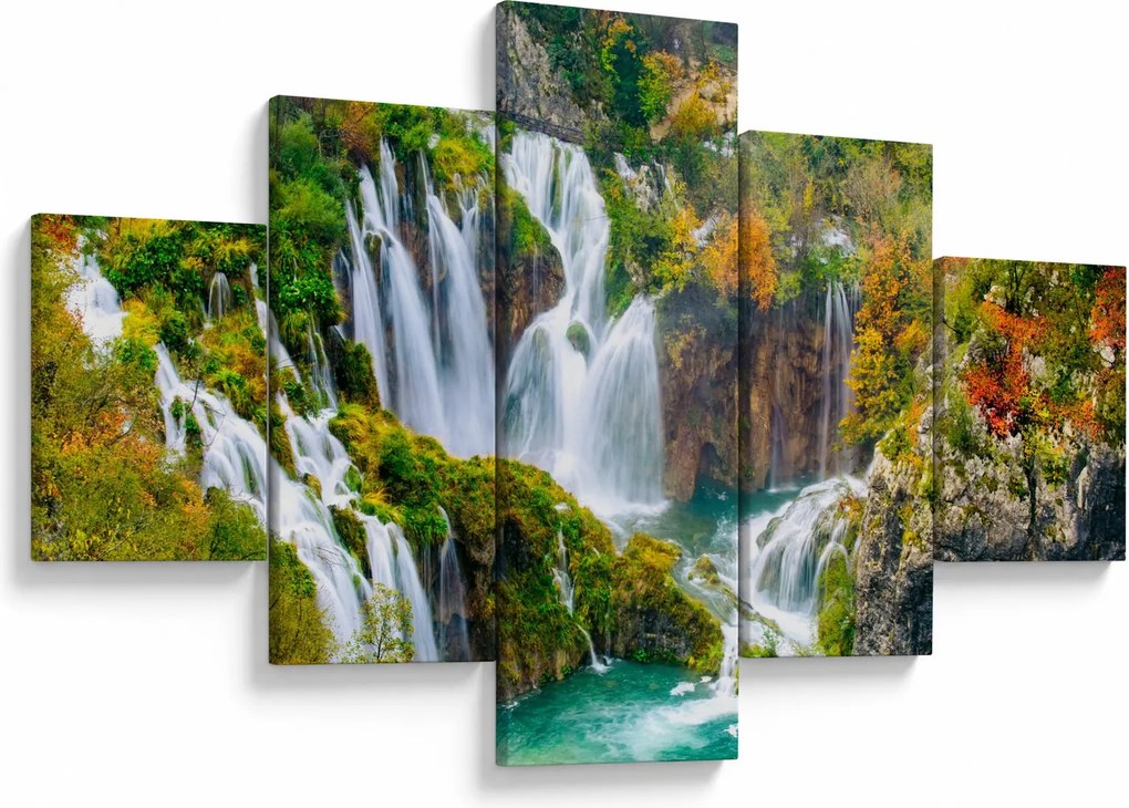 Obraz - Park Narodowy Jezior Plitwickich (125x70 cm)