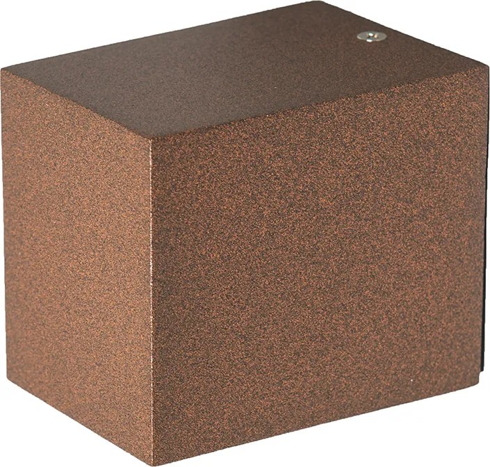 Inteligentna lampa ścienna brązowa rdza IP44 z WiFi GU10 - Baleno