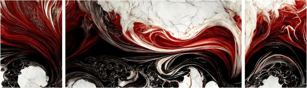 Obraz - Nowoczesna abstrakcja (170x50 cm)
