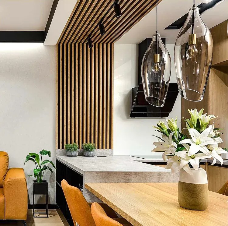 Akustyczne panele lamelowe 2 szt. dąb naturalny A0-G65