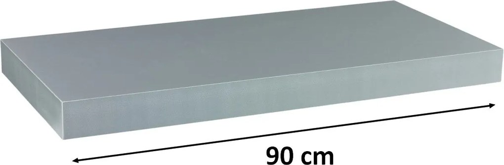 Półka ścienna STILISTA Volato srebrna, 90 cm