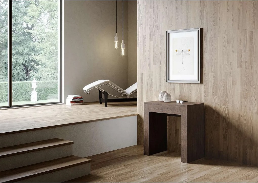 Konsola rozkładana 78x47/299 cm Allin Orzech wewnętrzne przedłużenia