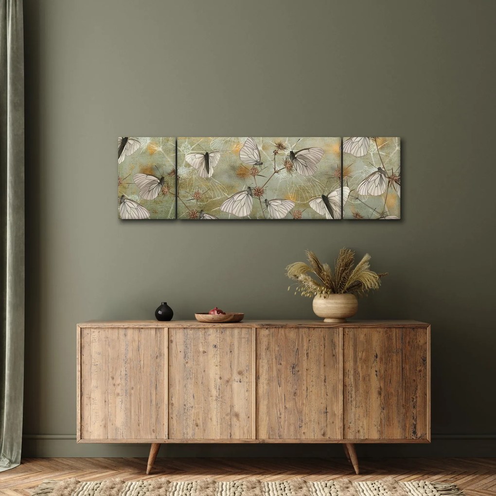Obraz - Vintage motyle (170x50 cm)