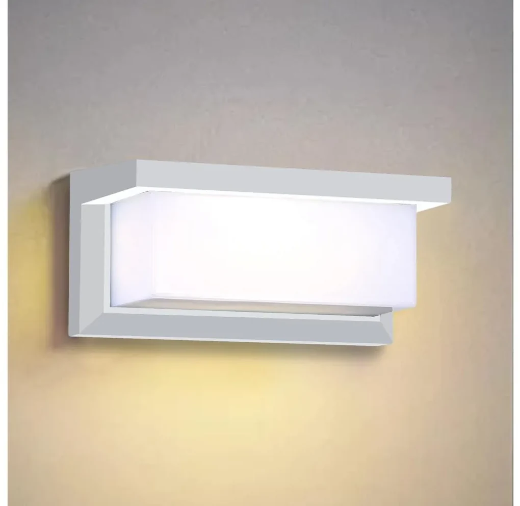 Brilagi-LED Kinkiet zewnętrzny z czujnikiem BRICKY LED/12W/230V biały IP54
