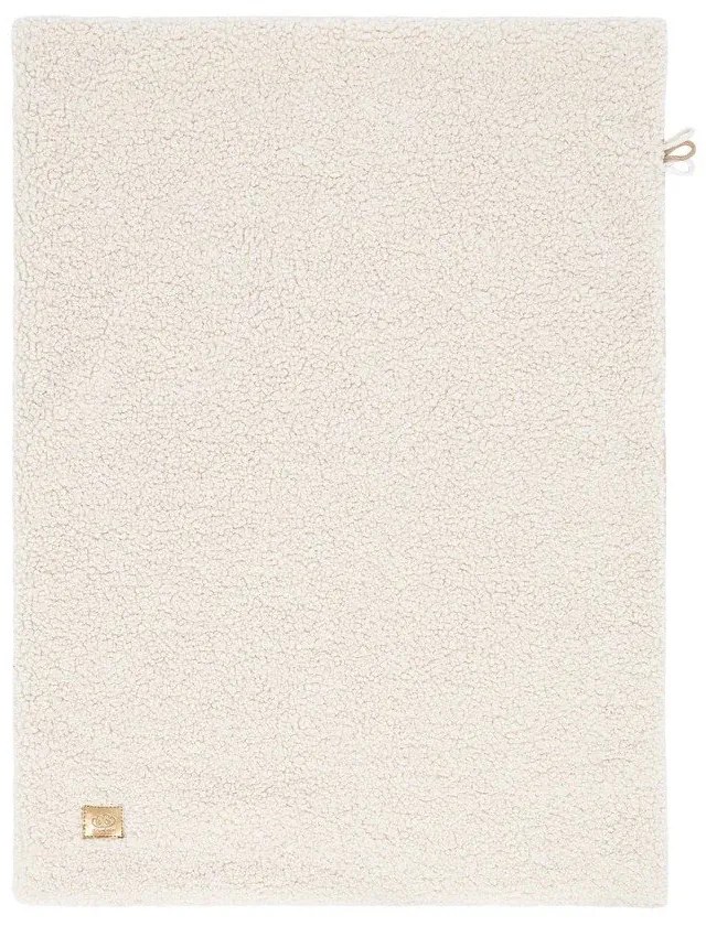 Kremowy koc dziecięcy z materiału sherpa 100x77 cm – Meowbaby