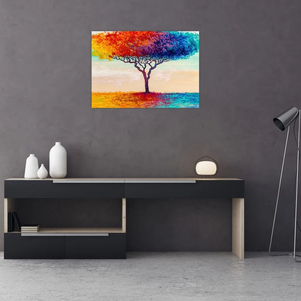 Obraz malowanego drzewa (70x50 cm)