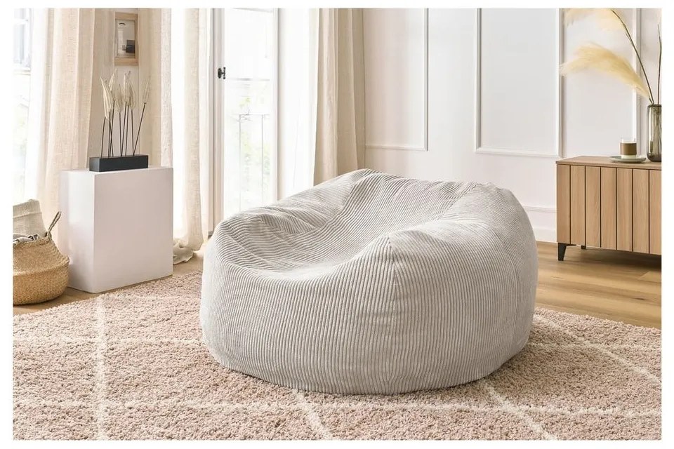 Kremowy worek do siedzenia Voltaire – Bobochic Paris