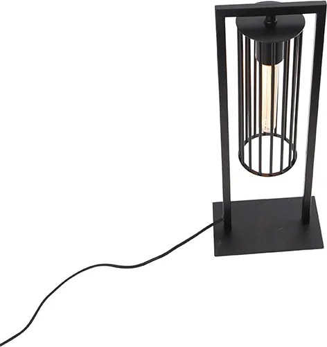 Nowoczesna lampa stołowa czarna - Balenco Wazo