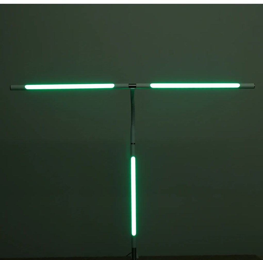 Lampa LED na biurko NOX z efektami RGBW, podstawa, pilot zdalnego sterowania