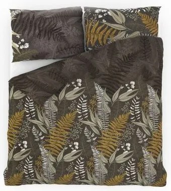 Pościel satynowa Kvalitex Luxury collection Paproć, 220 x 200 cm, 2x 70 x 90 cm, 220 x 200 cm, 2 szt. 70 x 90 cm