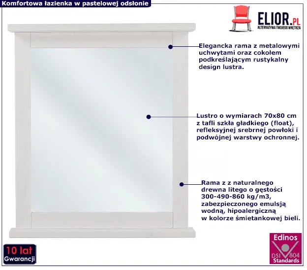 Lustro łazienkowe N3-C99