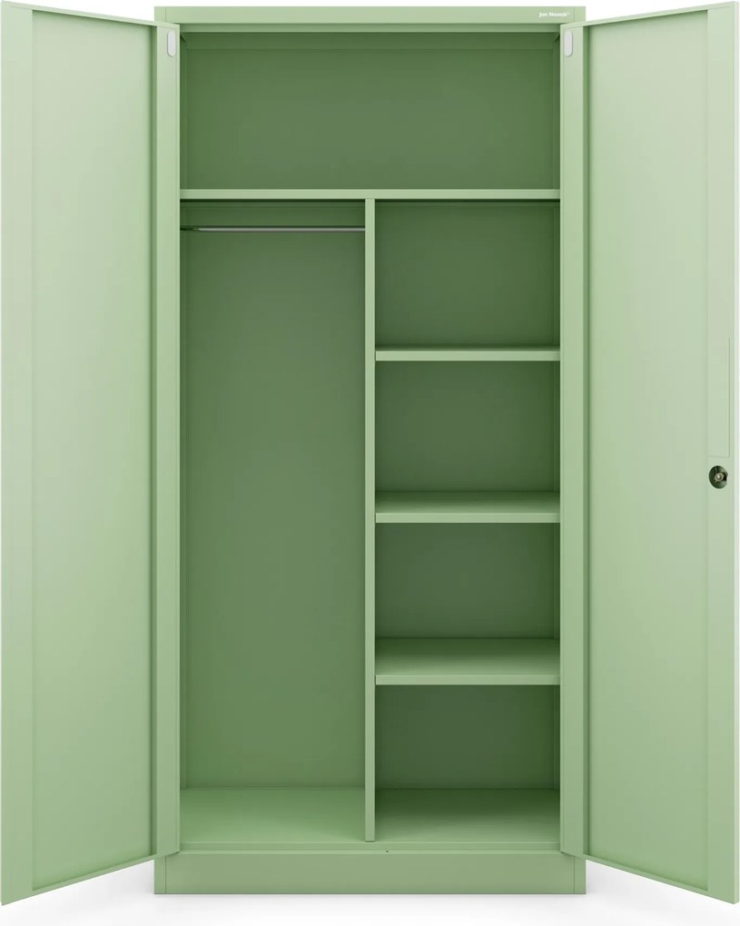 Socjalna szafa ubraniowa Dawid Fresh Style 90x45x185 cm pastelowy zielony