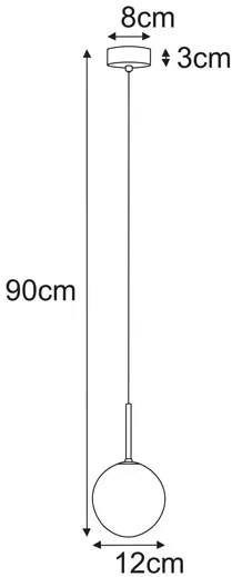 Wisząca transparentna lampa z kloszem E4-C97