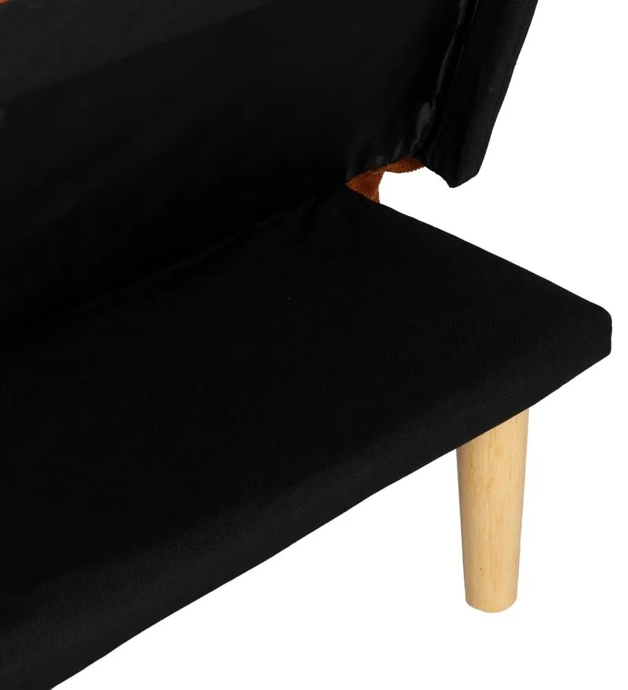 Ceglasta rozkładana sofa z tkaniny szenilowej 175 cm – Ixia
