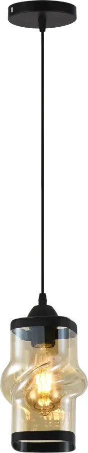 Czarna wisząca lampa sufitowa - P2-L62