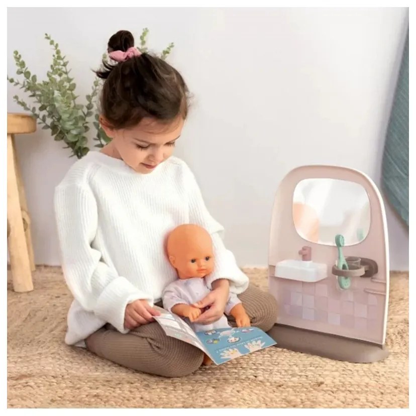Smoby baby nurse dwustronna toaleta łazienka dla lalki z akcesoriami