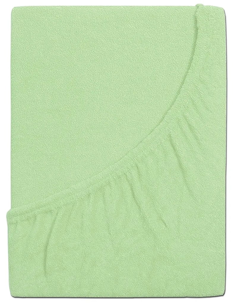 4Home prześcieradło frotte Perfect zielony, 90 x 200 cm