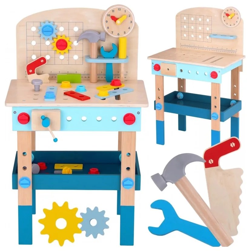 Tooky toy drewniany stół do majsterkowania warsztat