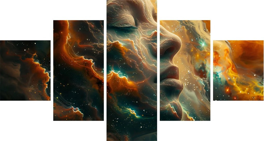 Obraz - Twarz w kosmosie (125x70 cm)