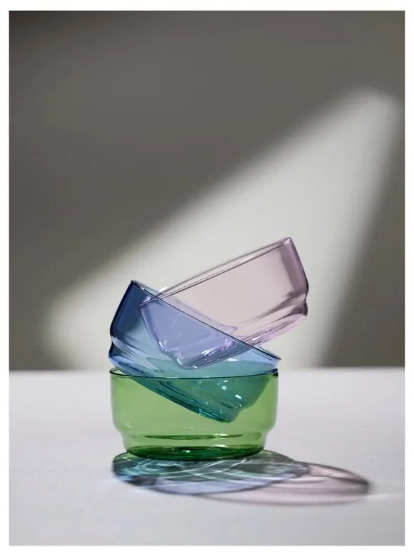 Niebieskie szklane miski zestaw 2 szt. 500 ml Torino – Lyngby Glas