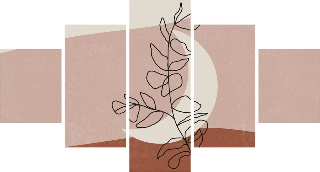 Obraz - Boho leaves N⁰2 (125x70 cm)