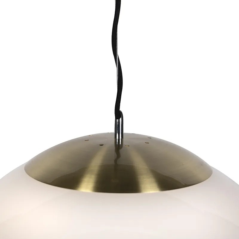 Skandynawska lampa wisząca z opalem 50 cm - Ball 50 Nowoczesny Oswietlenie wewnetrzne