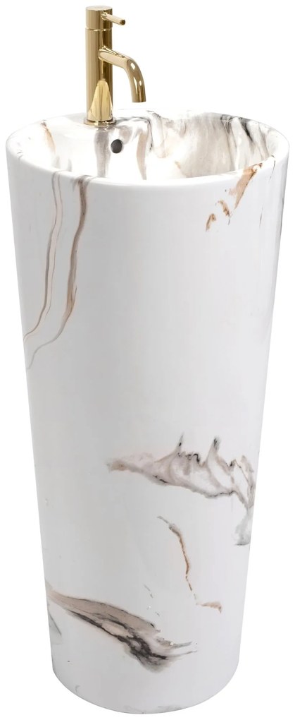 Umywalka Ceramiczna Wolnostojąca Blanka Marble Marmur
