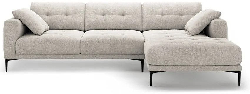 Beżowy narożnik (prawostronny/z szezlongiem) Bemy – Micadoni