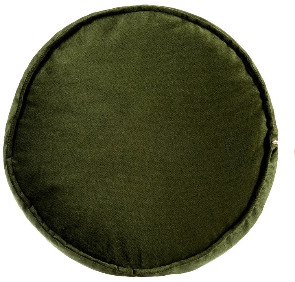 Pufa obita aksamitem, Ø 60 cm
