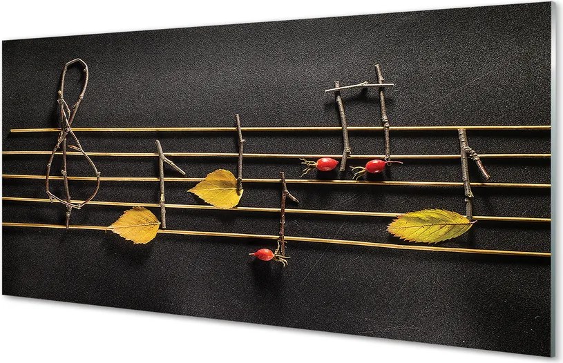 Szklany Panel Ekologiczny Zapis Nutowy