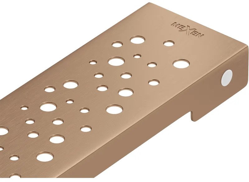 Mexen Flat M12 maskownica do odpływu liniowego 50 cm, miedź szczotkowana - 1C21050