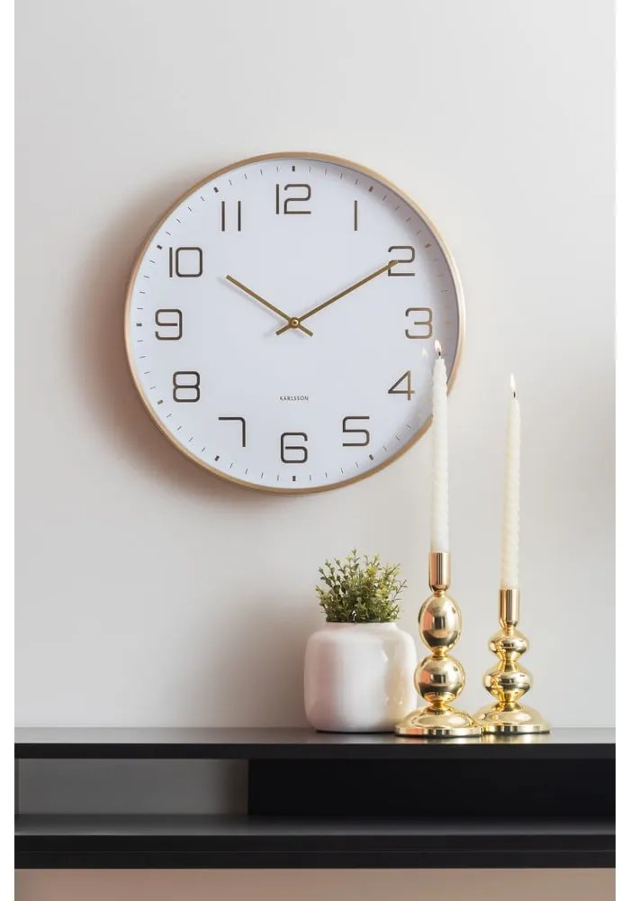 Zegar ścienny ø 40 cm Elegance Glow – Karlsson