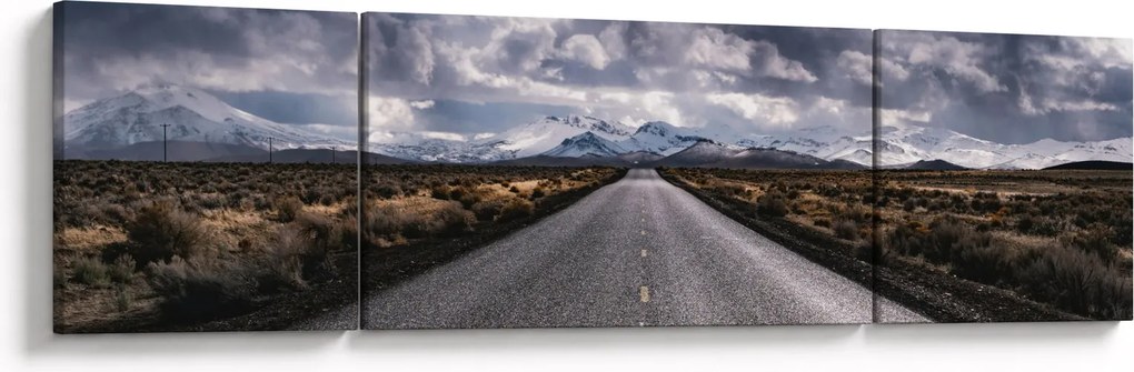 Obraz drogi na pustyni (170x50 cm)