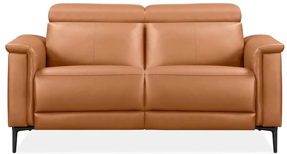 Brązowa sofa z imitacji skóry 160 cm Lund – Støraa