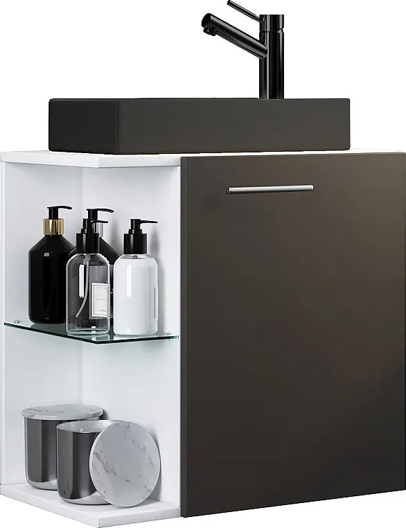 2 szt umywalka Hausa wąska czarna