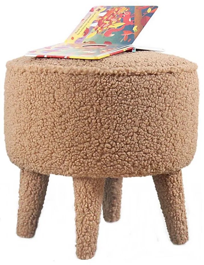 Taboret PIXI śr. 38 cm brązowy