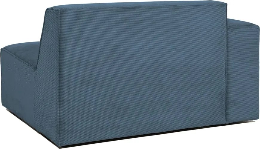 Niebieski sztruksowy moduł sofy (lewostronny) Sting – Scandic