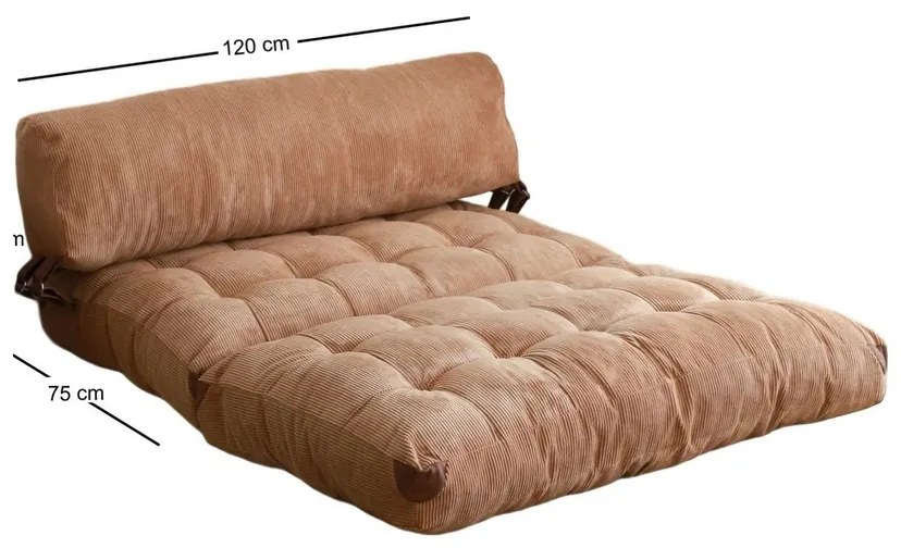 Sofa rozkładana Kadife 2 Camel