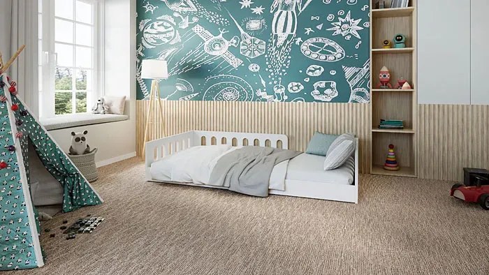 Białe łóżko dziecięce z materacem 80x180 B9-M22