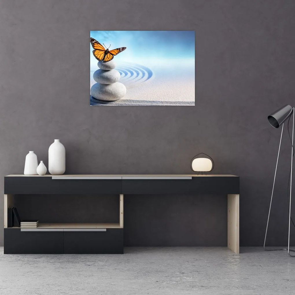 Obraz na szkle - Ogród zen (70x50 cm)
