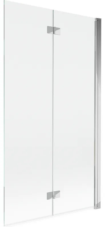 Mexen Mist parawan nawannowy 2-skrzydłowy prawy 100 x 150 cm, transparent, chrom - 8A9-100-002-01-00-P
