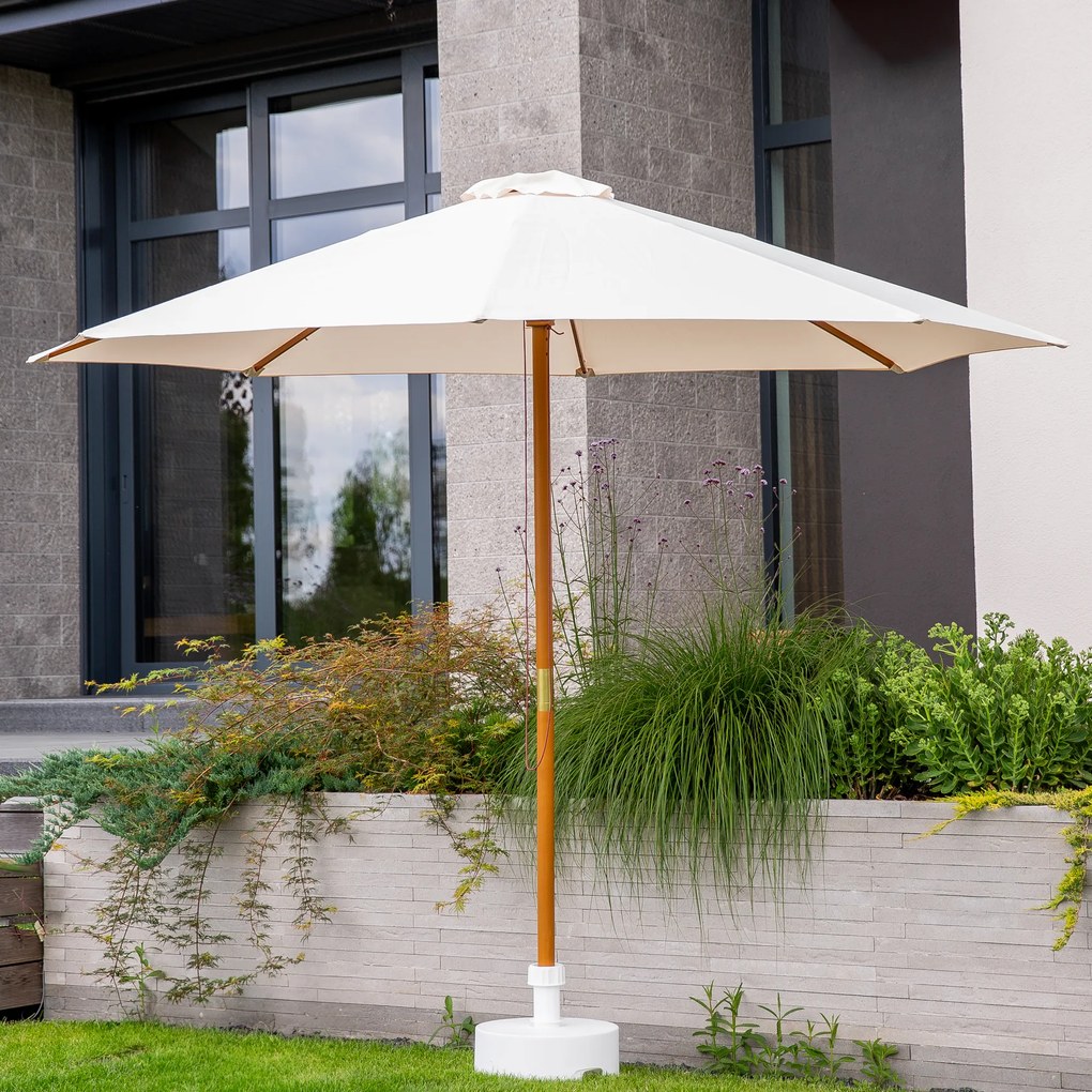 Podstawa parasola 40 cm biała OŁER