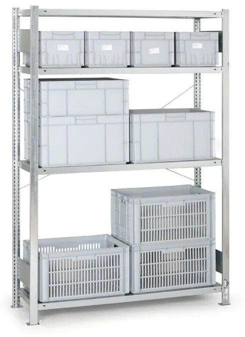 Regał półkowy CLIP, 230 kg, 2000x1300x500 mm, podstawowy