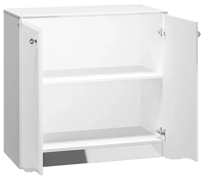 Komoda BLANC 09 2D 90cm biały połysk ML MEBLE