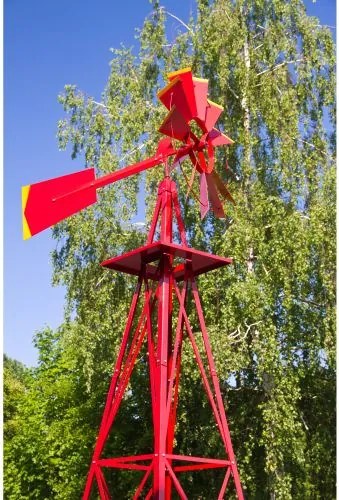 Czerwony wiatrak, 245 cm